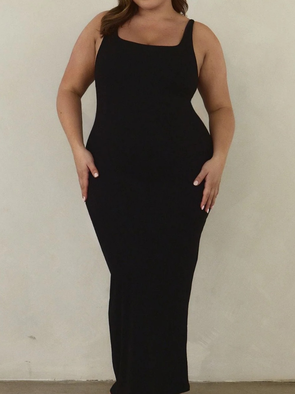 Pinsy Tank Sculpting Maxi Dress Ribbed XL